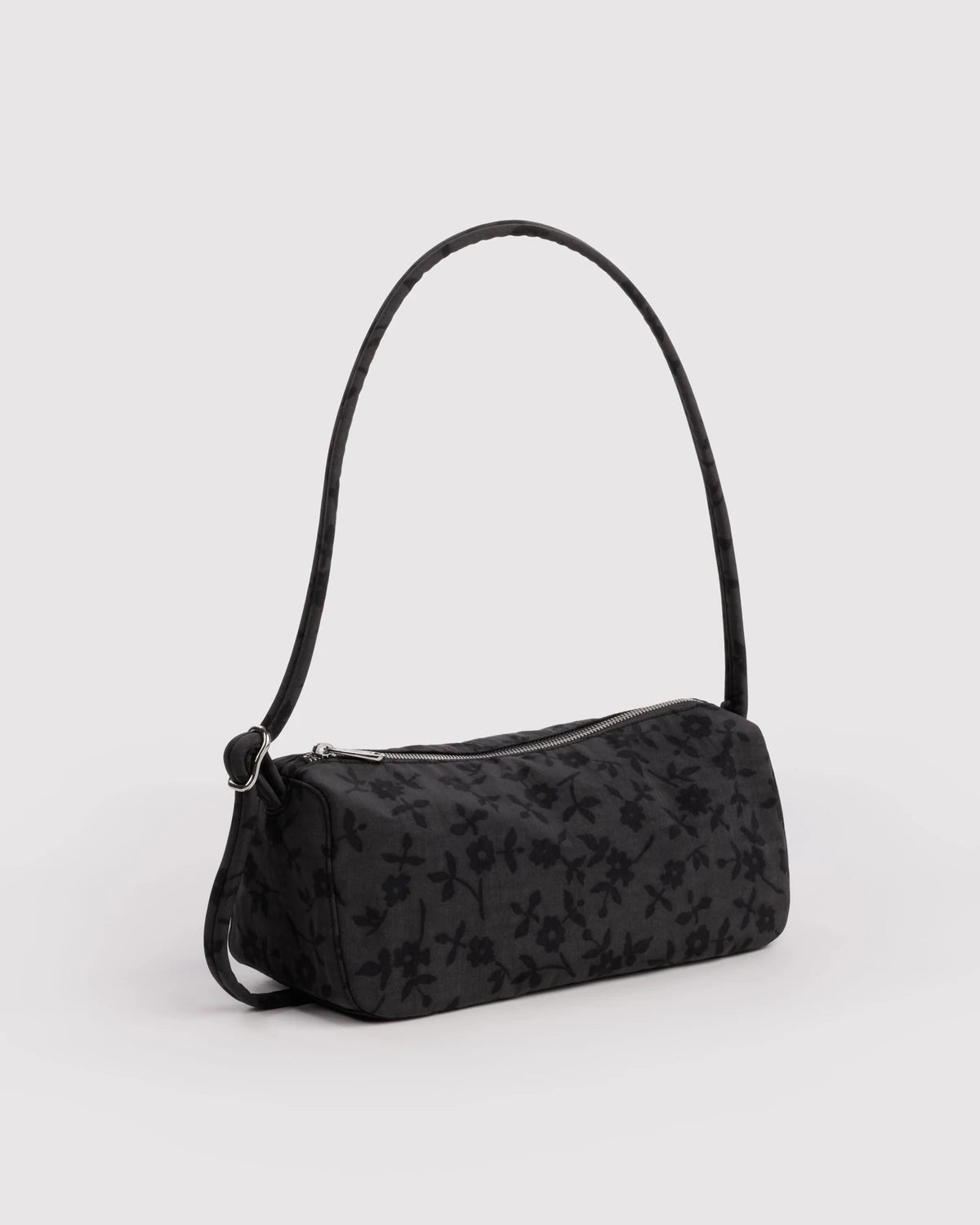 Baggu Nylon Loaf Bag Charcoal Ditsy Floral