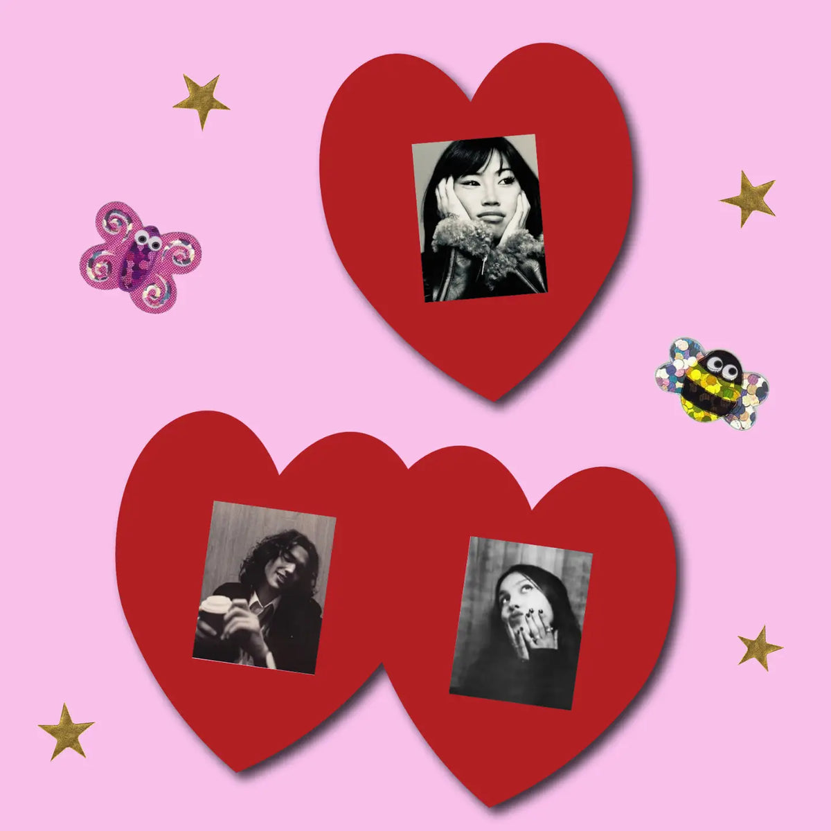 Horse Girl Heart Charm Photobooth Frame Magnet