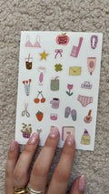 GIRLY THINGS STICKER SHEET A6 | NANY CRAFT SHOP