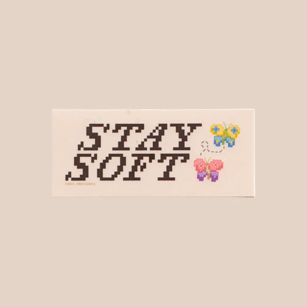 STAY SOFT MATTE VINYL STICKER | RODEO EMBROIDERY