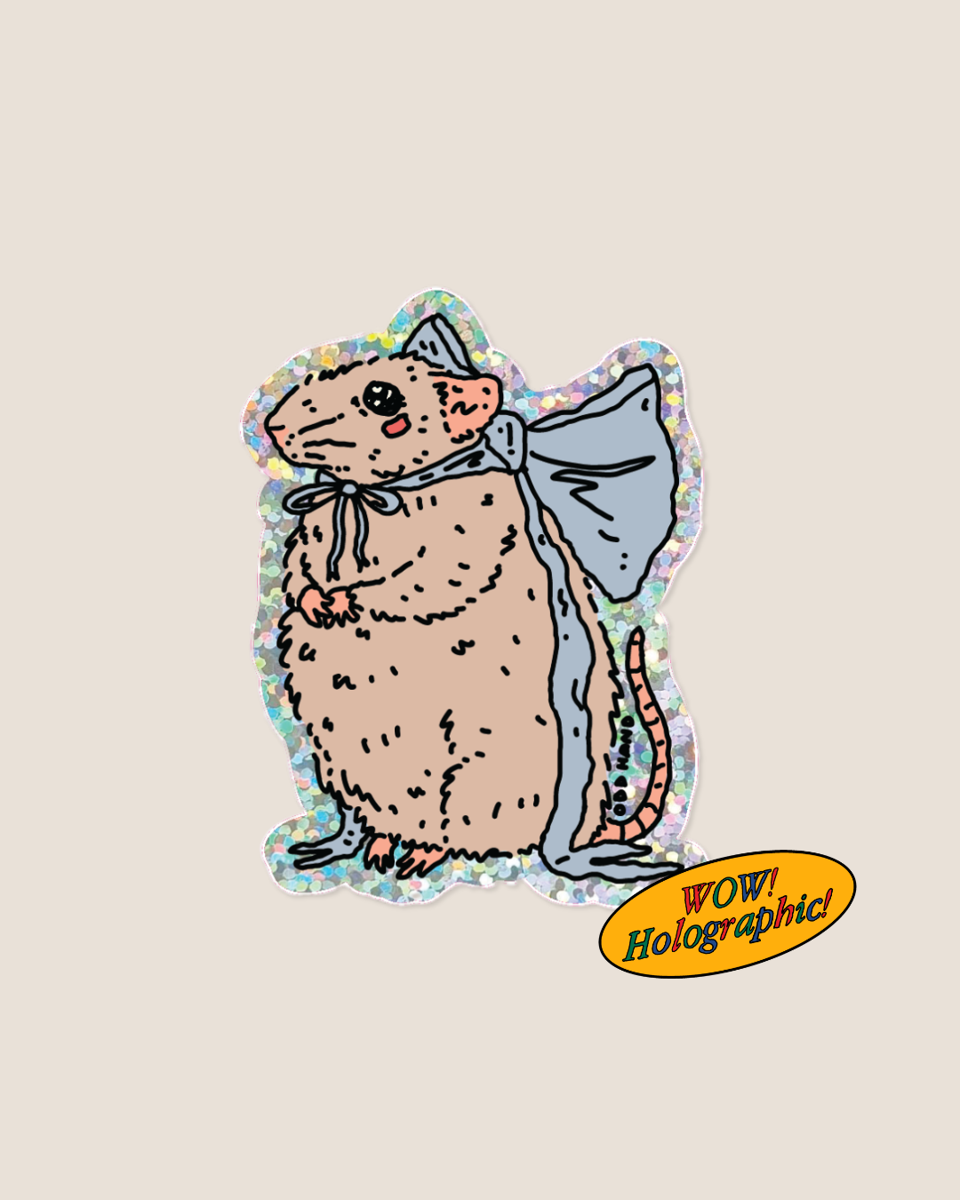 Odd Hand Co. Bow Mouse Holographic Sticker 1