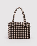 SMALL CLOUD CARRY ON | BLURRED GINGHAM BROWN