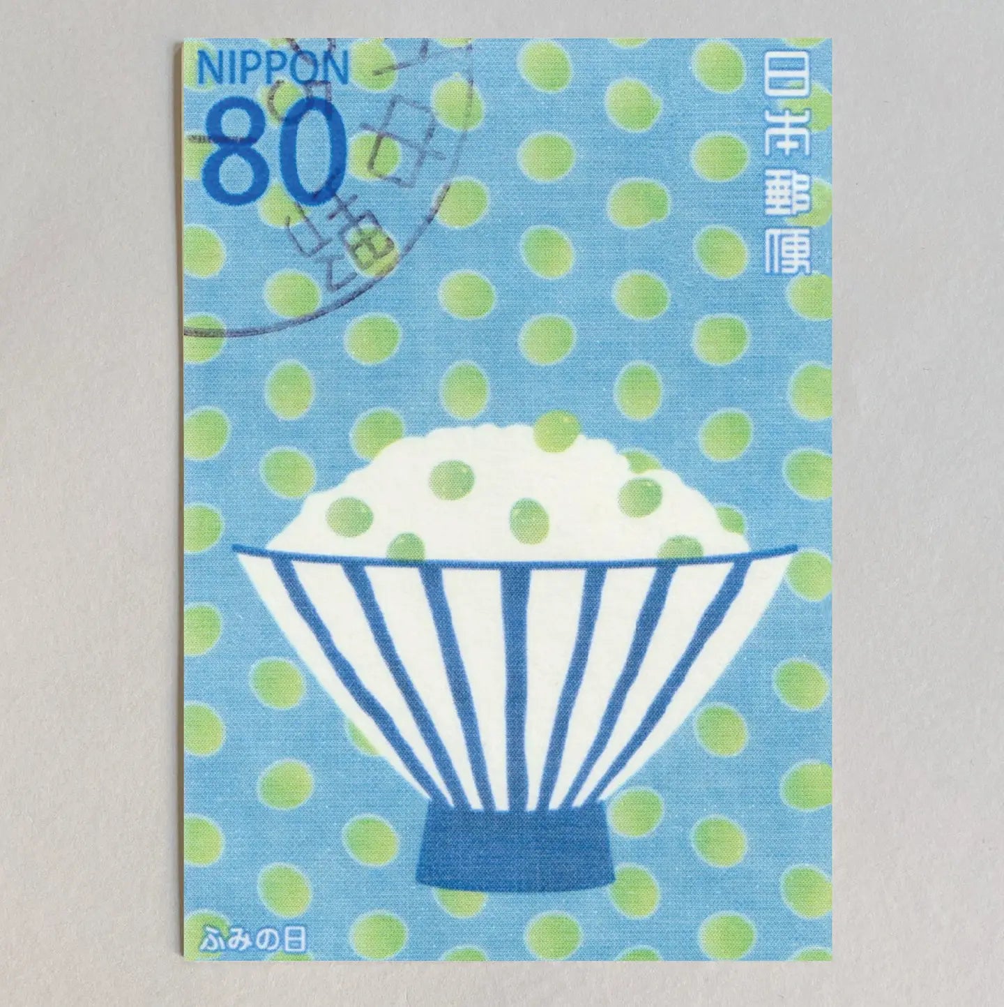 Kiku Print Rice Bowl Postcard