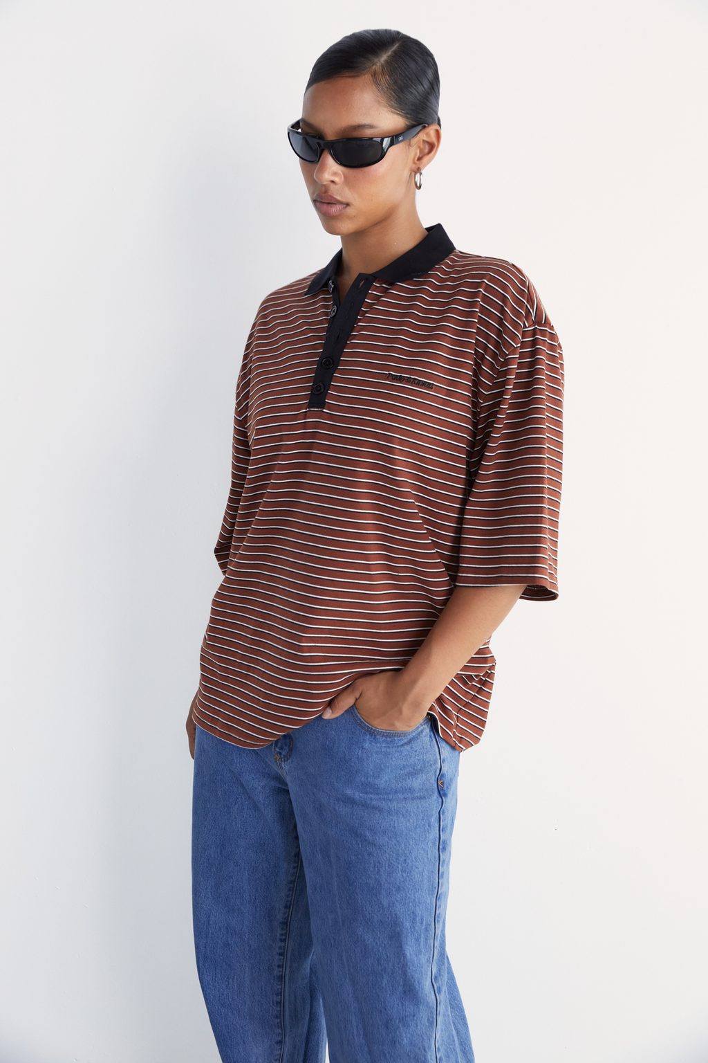 POLO T-SHIRT | BROWN