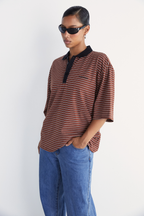 POLO T-SHIRT | BROWN