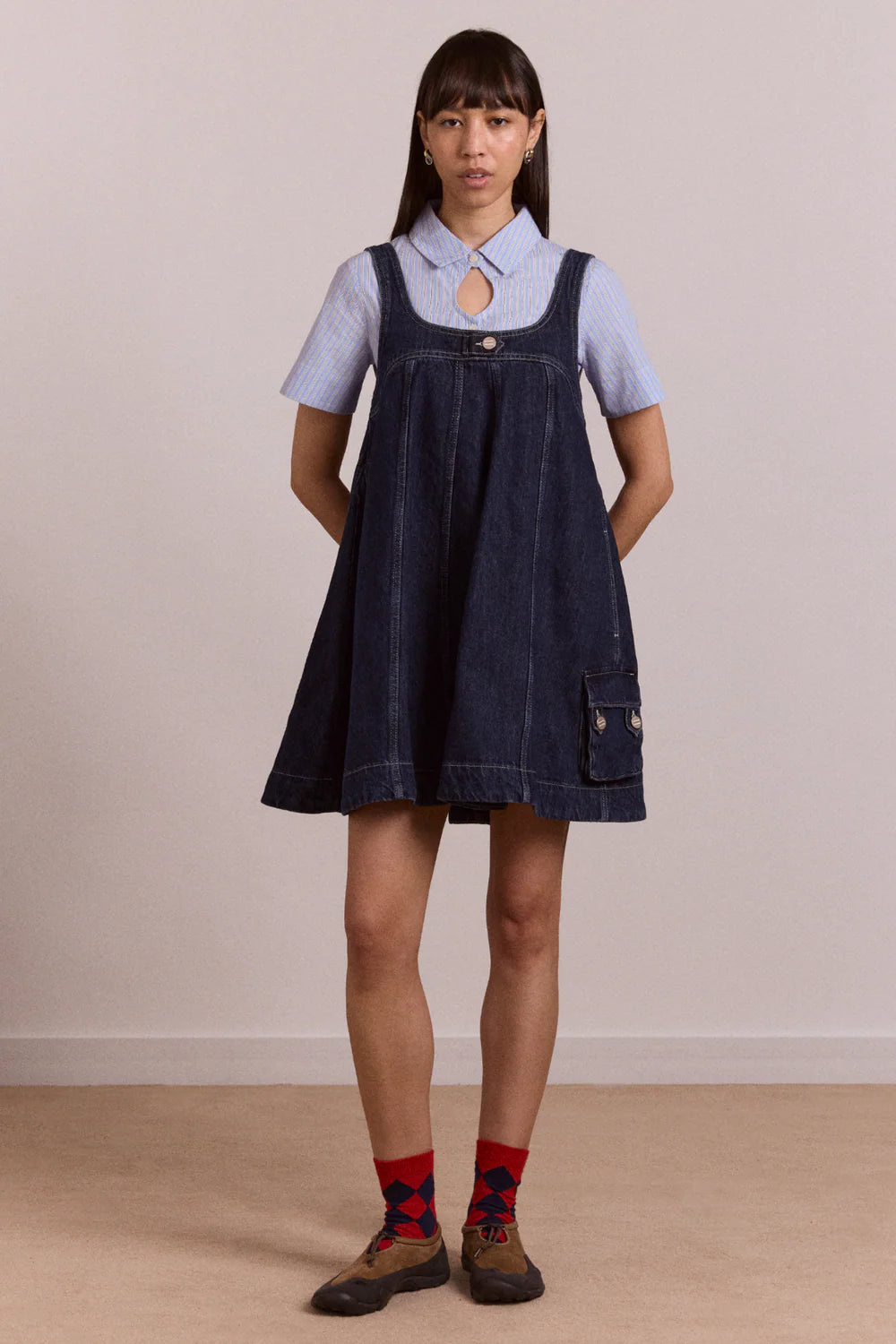 IMMY MINI DRESS | DARK WASH
