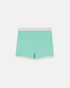 Zulu & Zephyr Mini Stripe Surf Short Aqua