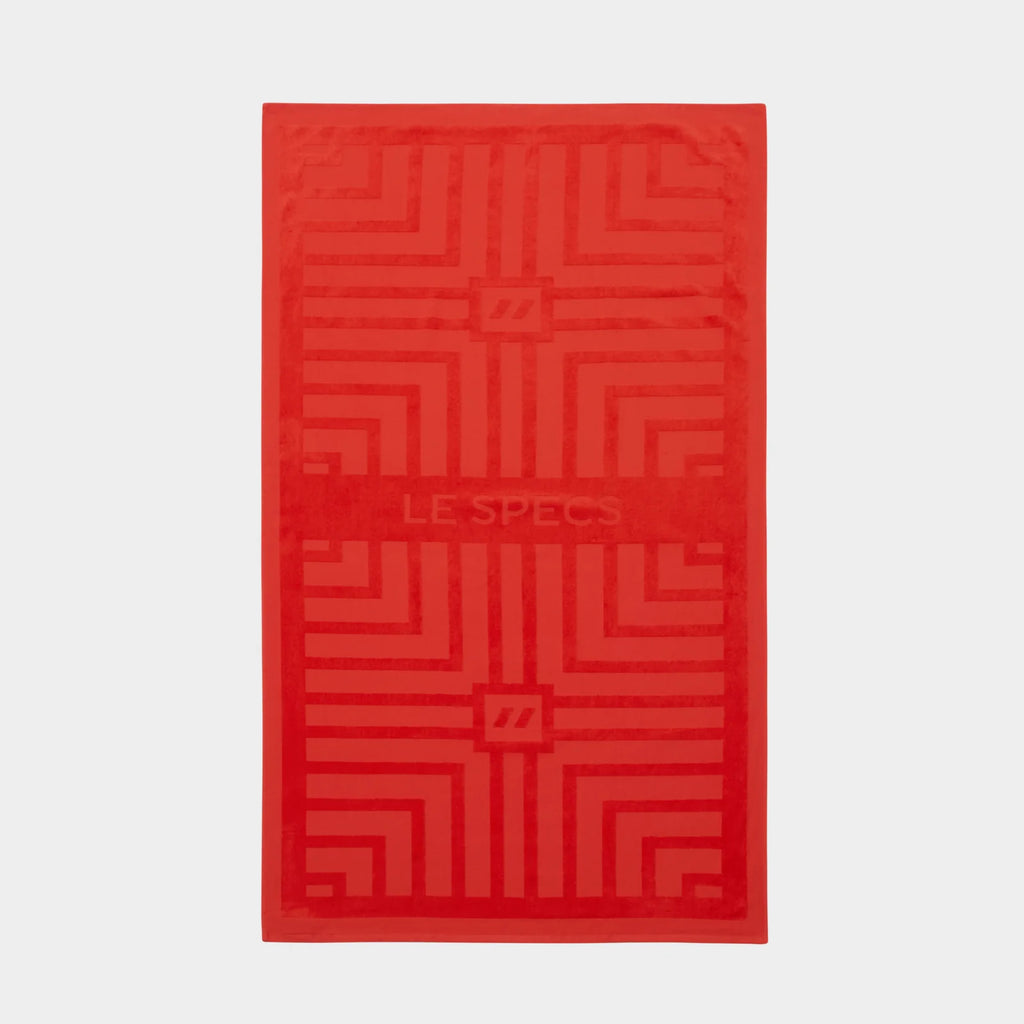 LE SPECS BEACH TOWEL | CHILLI RED