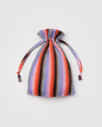 PLEATED BAGGU | GRADIENT STRIPE POPPY & LILAC