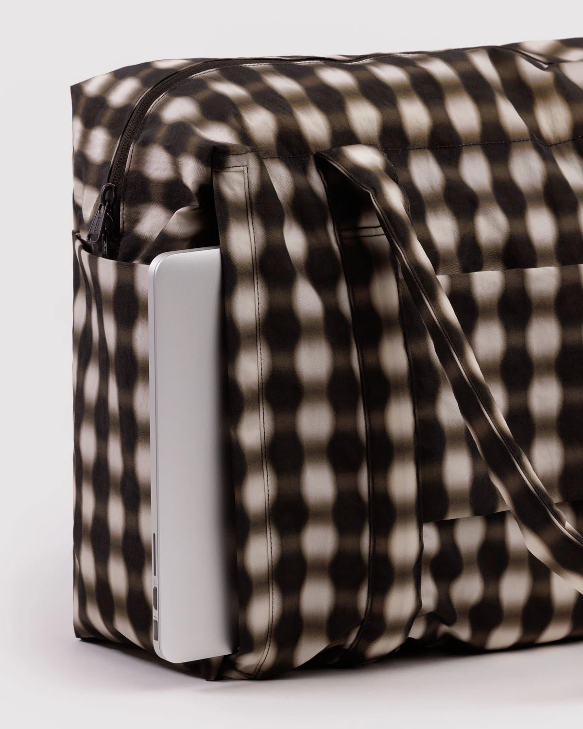 CLOUD CARRY ON | BLURRED GINGHAM BROWN