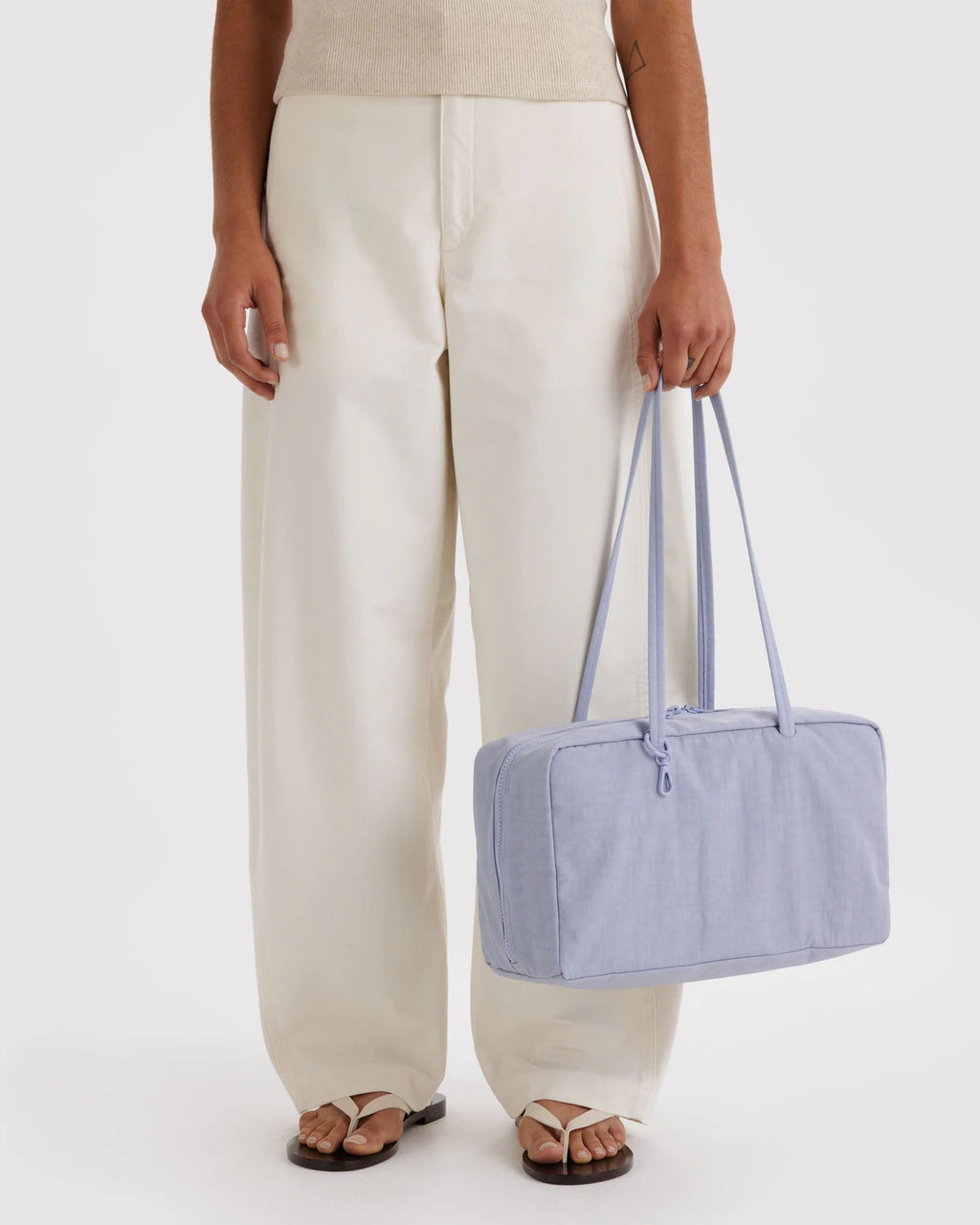 MEDIUM NYLON BOWLER BAG | MIST
