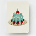 Canonbury Press Violet Petal Cream Blancmange Greeting Card