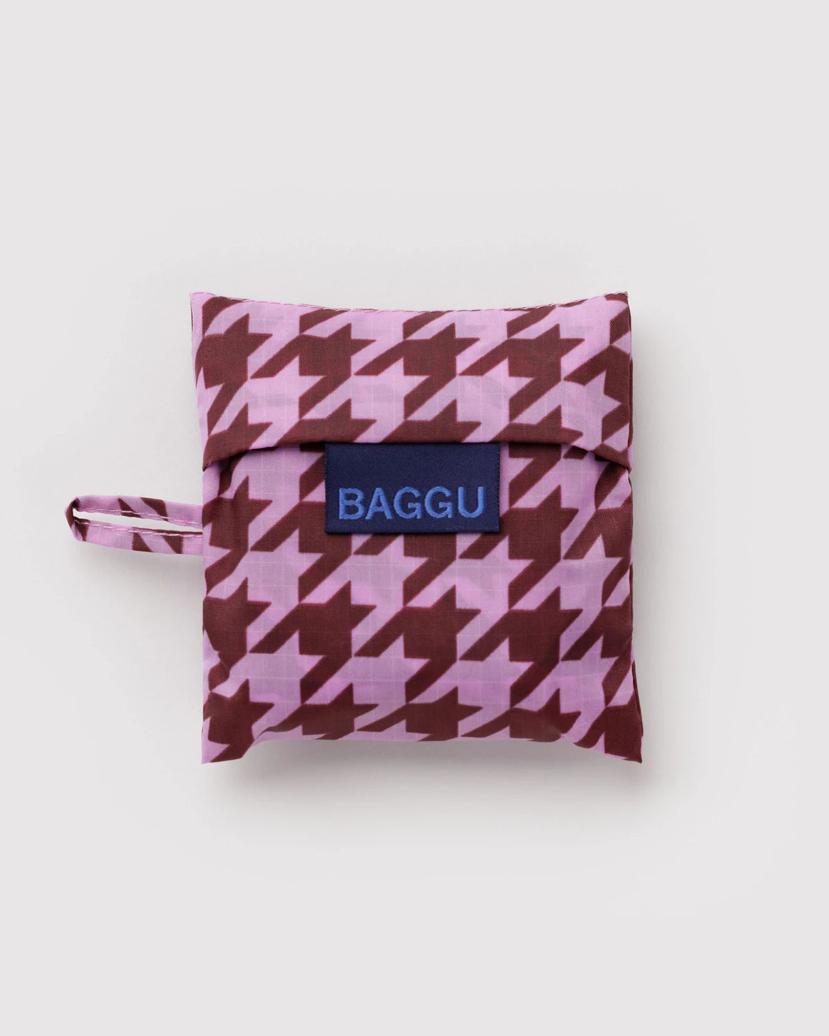 Baby Baggu Pink Houndstooth