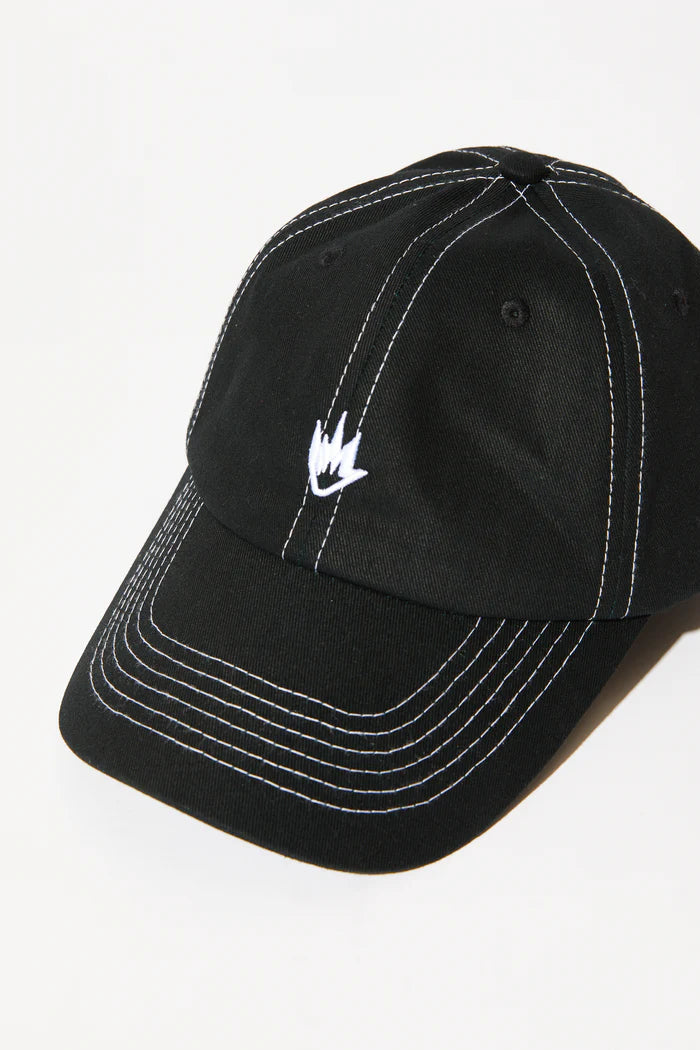 CORE RECYCLED SIX PANEL CAP | BLACK