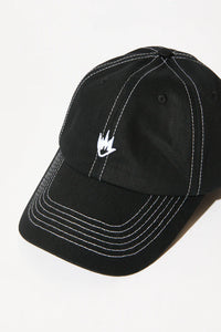 CORE RECYCLED SIX PANEL CAP | BLACK