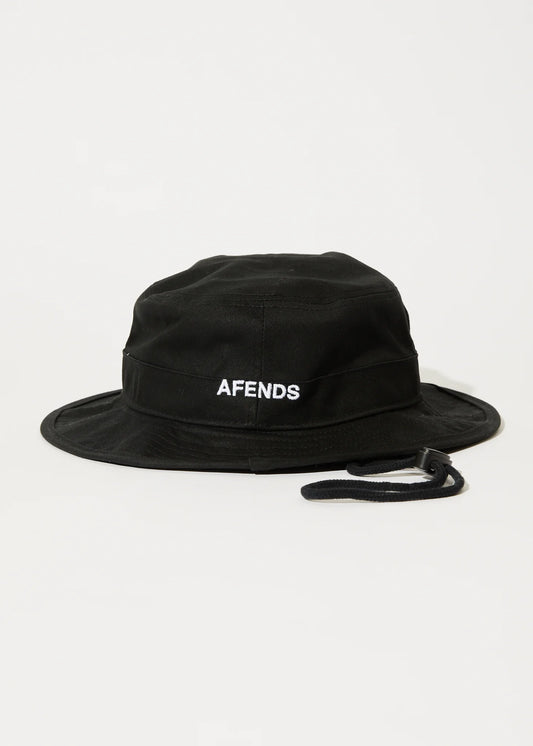 FLAME BUCKET HAT | BLACK