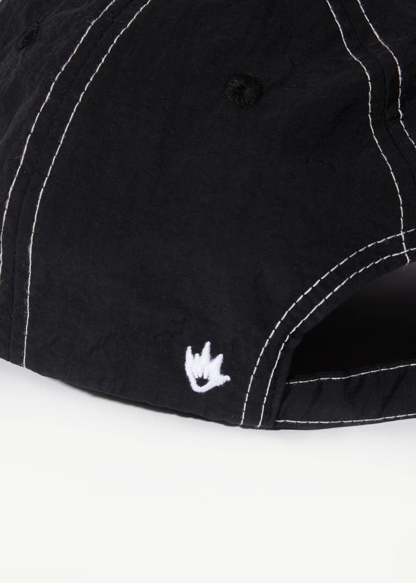 VINYL SIX PANEL CAP | BLACK
