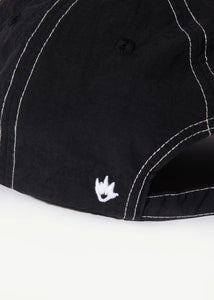 VINYL SIX PANEL CAP | BLACK