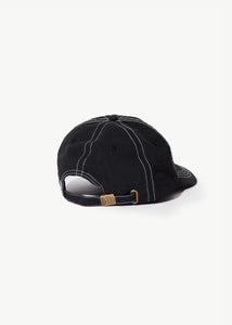 VINYL SIX PANEL CAP | BLACK