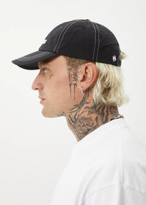 VINYL SIX PANEL CAP | BLACK