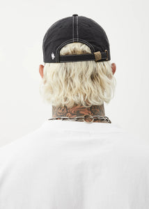 VINYL SIX PANEL CAP | BLACK