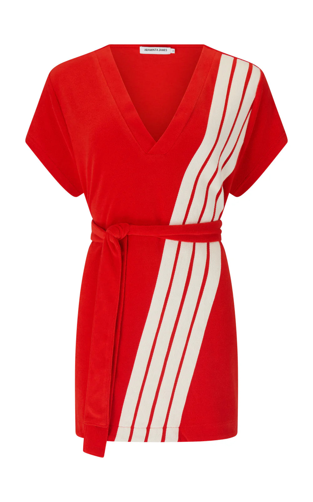 TROPIQUES TERRY DRESS | APPLE RED