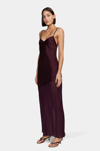 ALIZE MIDI DRESS | PLUM