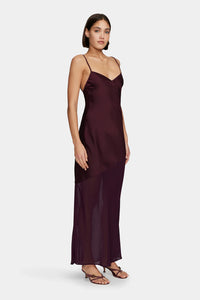 ALIZE MIDI DRESS | PLUM