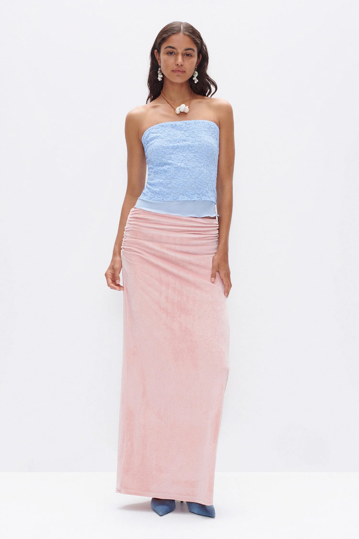 AUDE LACE TOP | SKY
