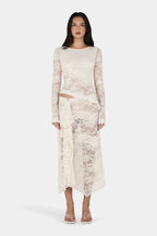 GIGI WRAP SKIRT | IVORY
