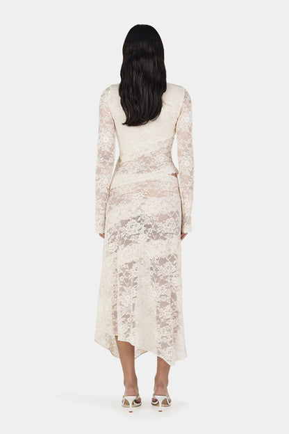 Ownley Gigi Wrap Skirt Ivory