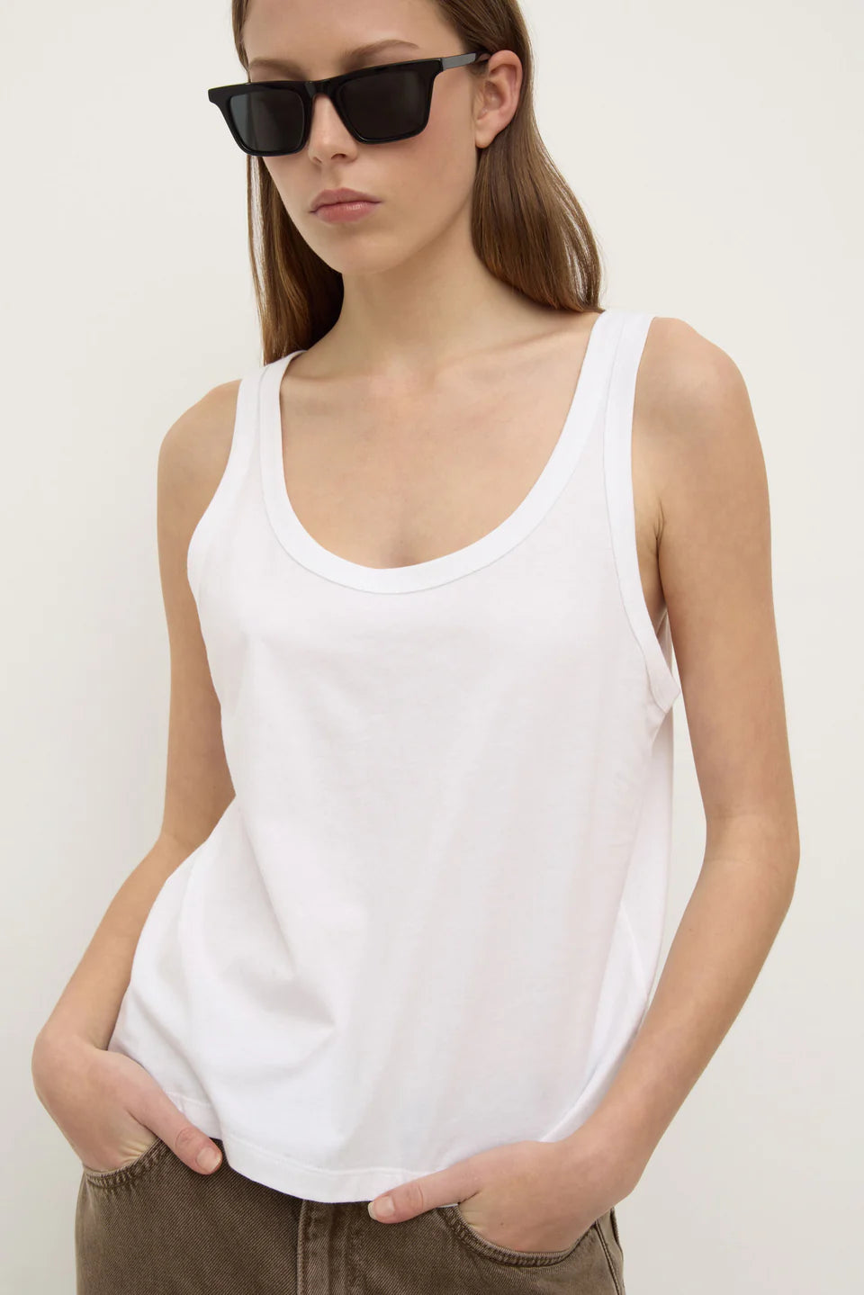ADRIA JERSEY TANK | WHITE