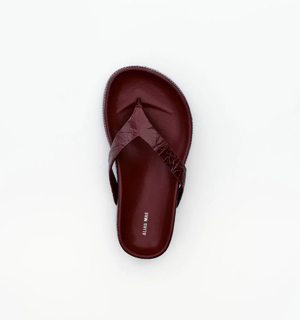 Alias Mae Akiko Burgundy Oily Crinkle Leather