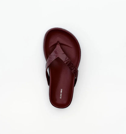 Alias Mae Akiko Burgundy Oily Crinkle Leather