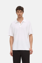 Assembly Label Alonzo Knit Polo White