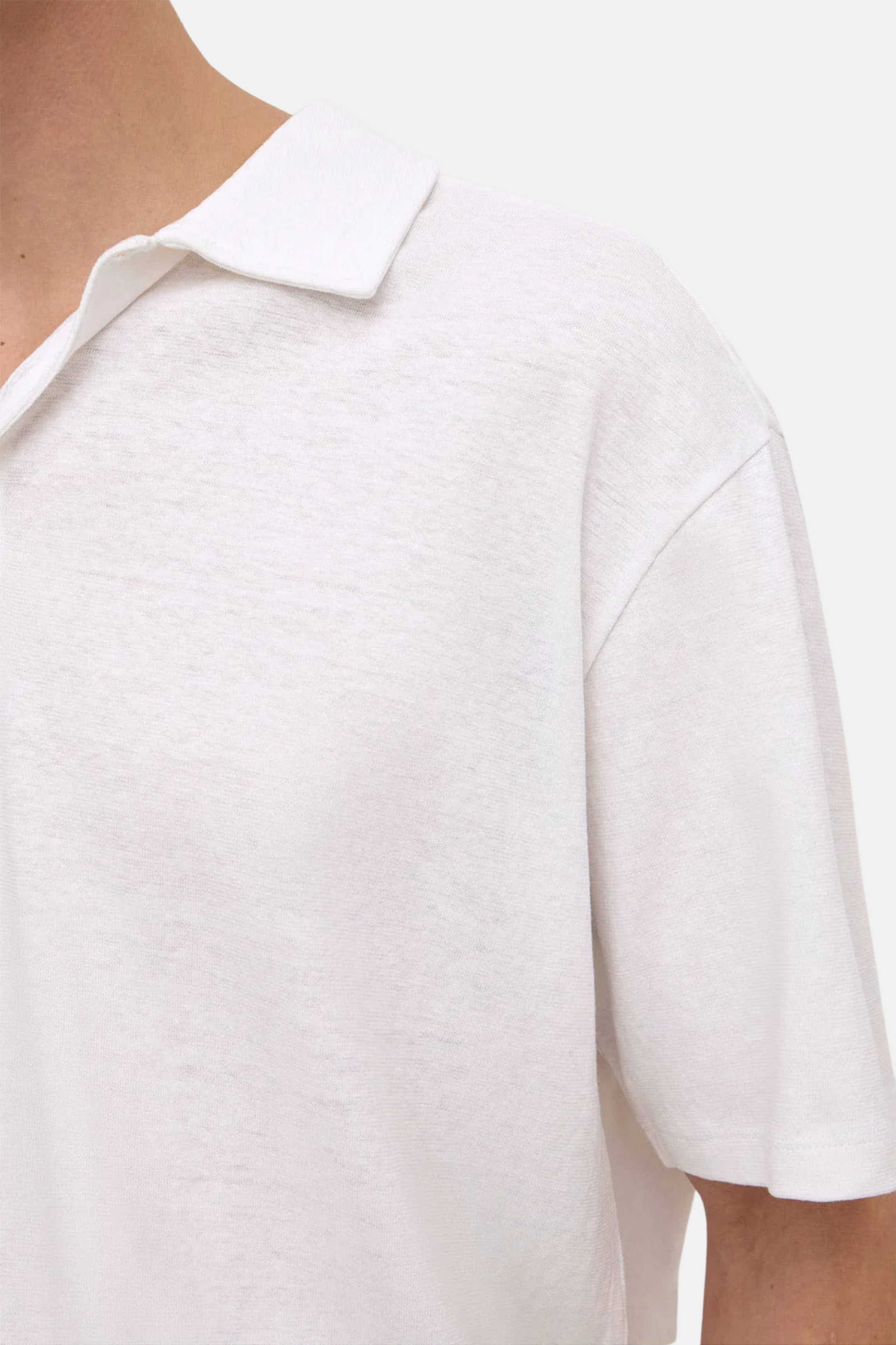 Assembly Label Alonzo Knit Polo White
