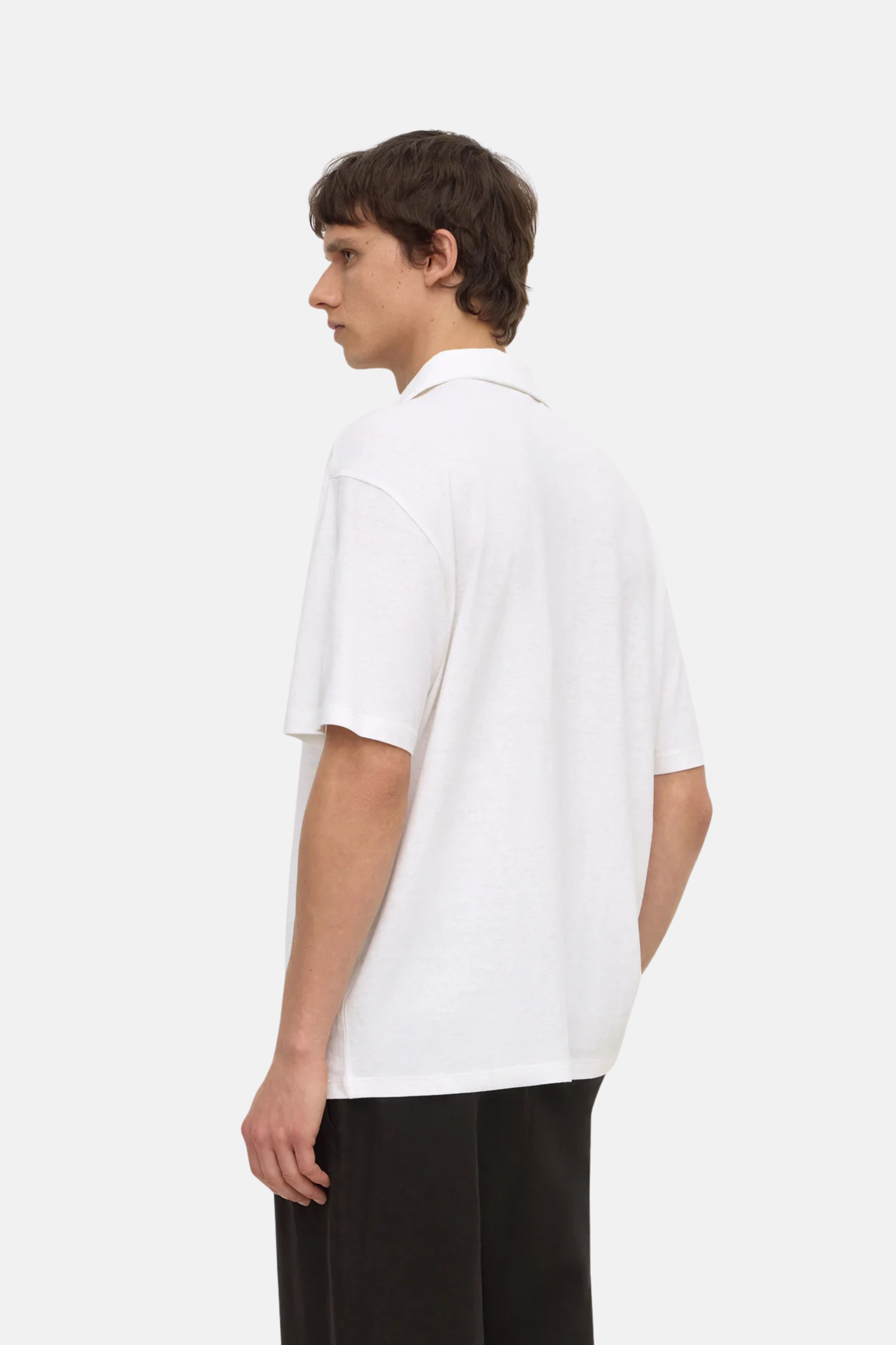Assembly Label Alonzo Knit Polo White