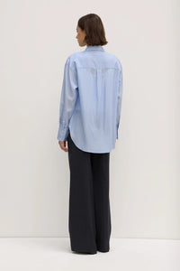 ALVA STRIPE LONG SLEEVE SHIRT | BLUE/WHITE