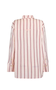 ALPINE COTTON STRIPE SHIRT | LIGHT BLUSH
