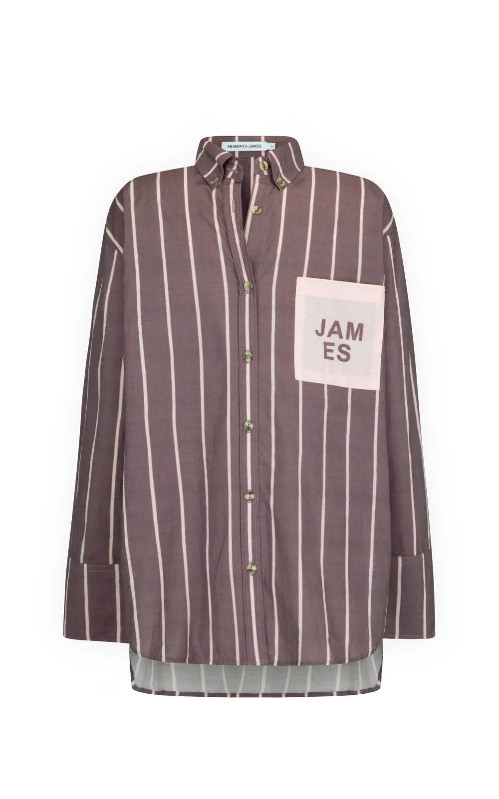 ALPINE COTTON STRIPE SHIRT | RED WINE