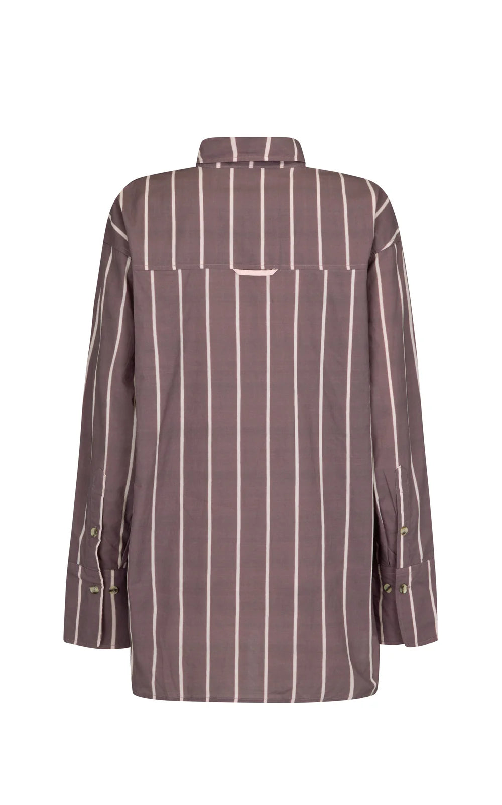 ALPINE COTTON STRIPE SHIRT | RED WINE