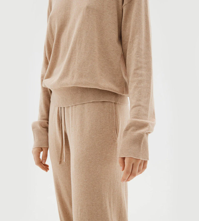 COTTON CASHMERE LOUNGE SWEATER | OAT MARLE