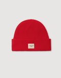 WOOL RIB BEANIE | FLAME