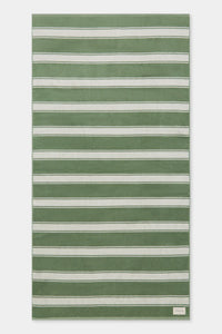 MULTI STRIPE BEACH TOWEL | PANDAN / CREAM STRIPE
