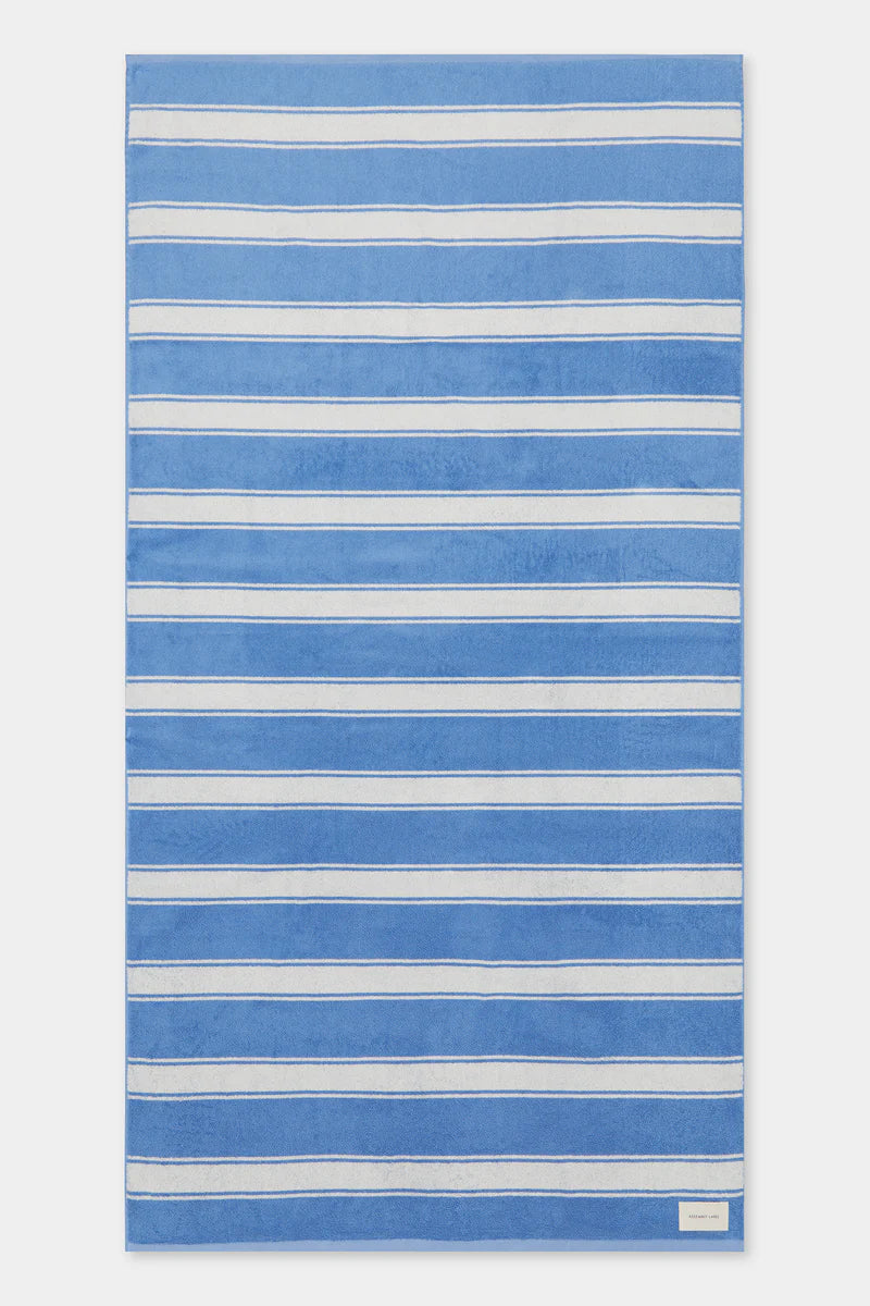 MULTI STRIPE BEACH TOWEL | BAHAMA/ CREAM STRIPE