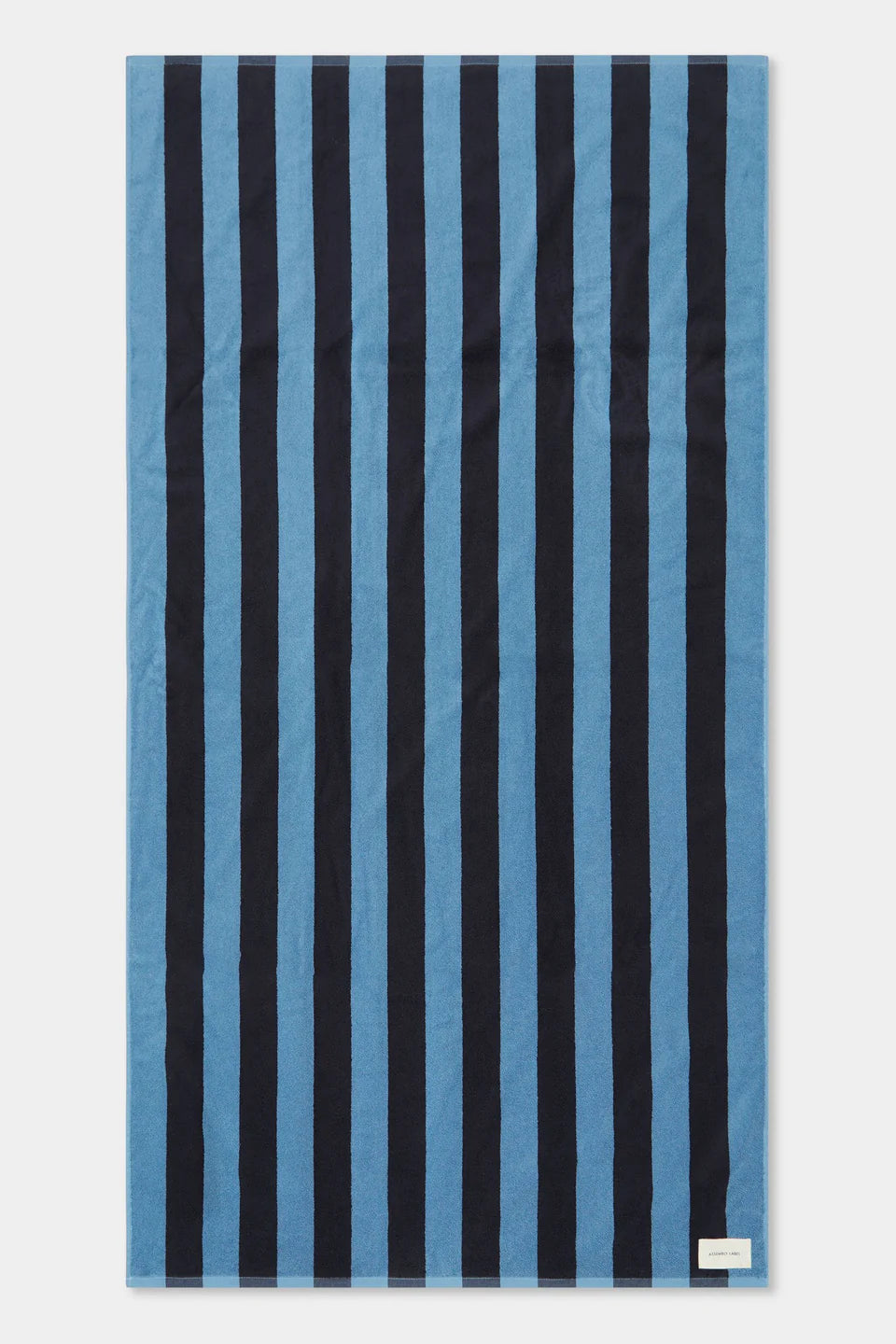 COTTON STRIPE BEACH TOWEL | BAHAMA/ TRUE NAVY