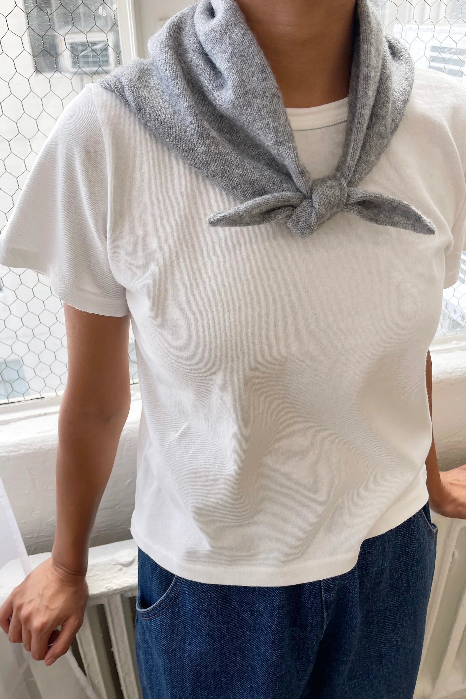 CASHMERE BANDANA | HT GREY