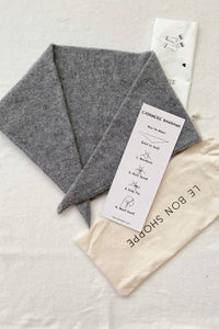 CASHMERE BANDANA | HT GREY