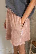 FLARED BASKETBALL SHORTS | MACCHIATO