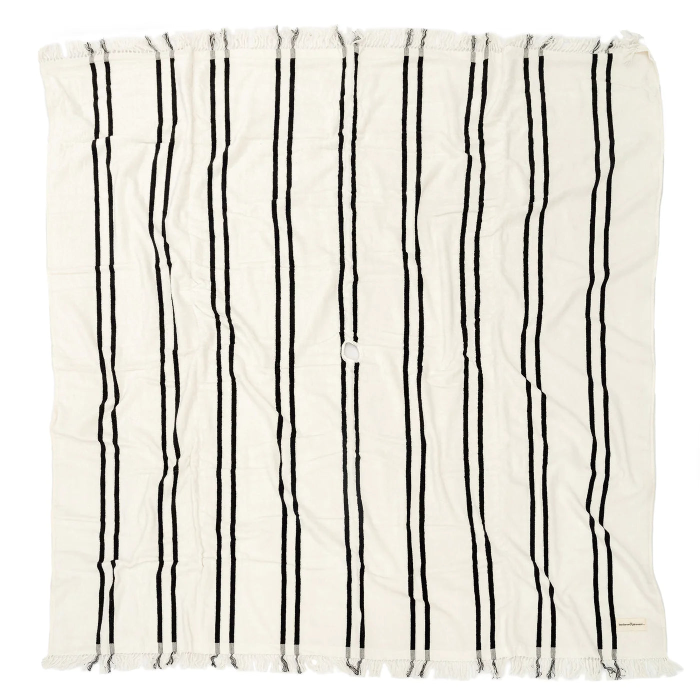 THE BEACH BLANKET | BLACK TWO STRIPE